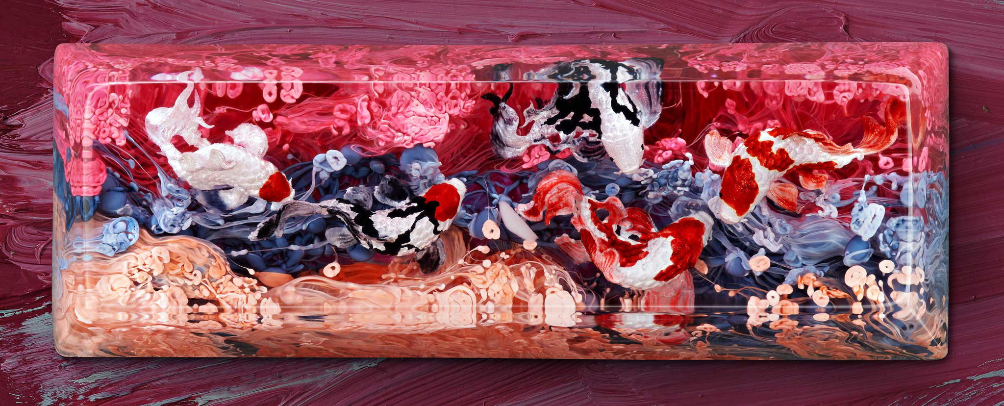 zend pond sa cherry oem keycaps 165