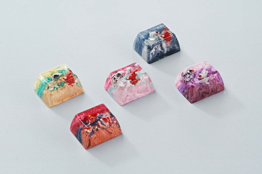 zend pond sa cherry oem keycaps 172