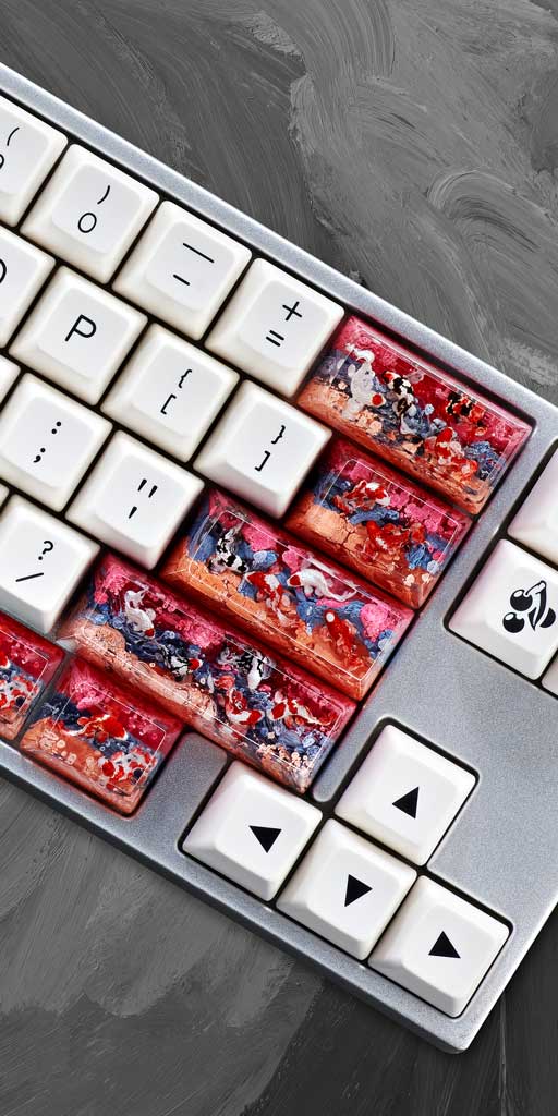 zend pond sa cherry oem keycaps 213
