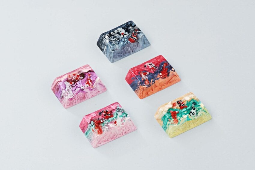 zend pond sa cherry oem keycaps 313