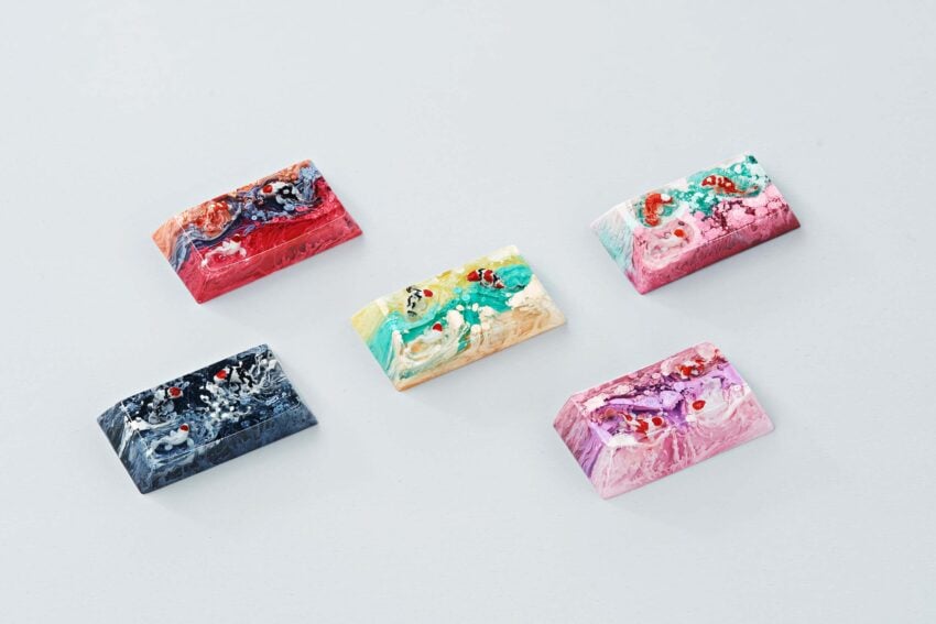 zend pond sa cherry oem keycaps 314