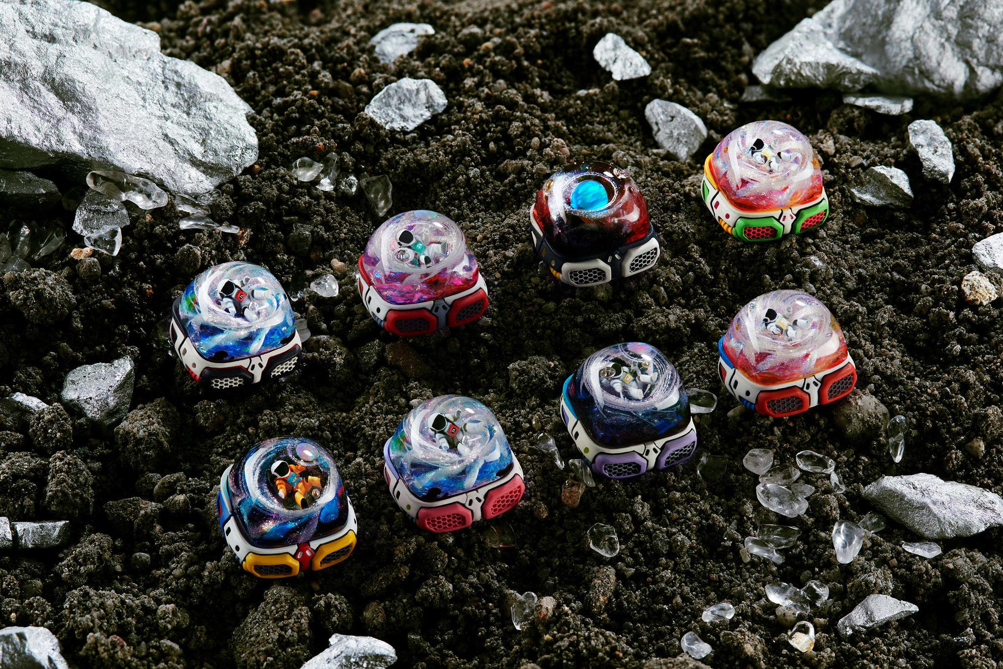 cosmos astronaut odyssey custom keycaps 006