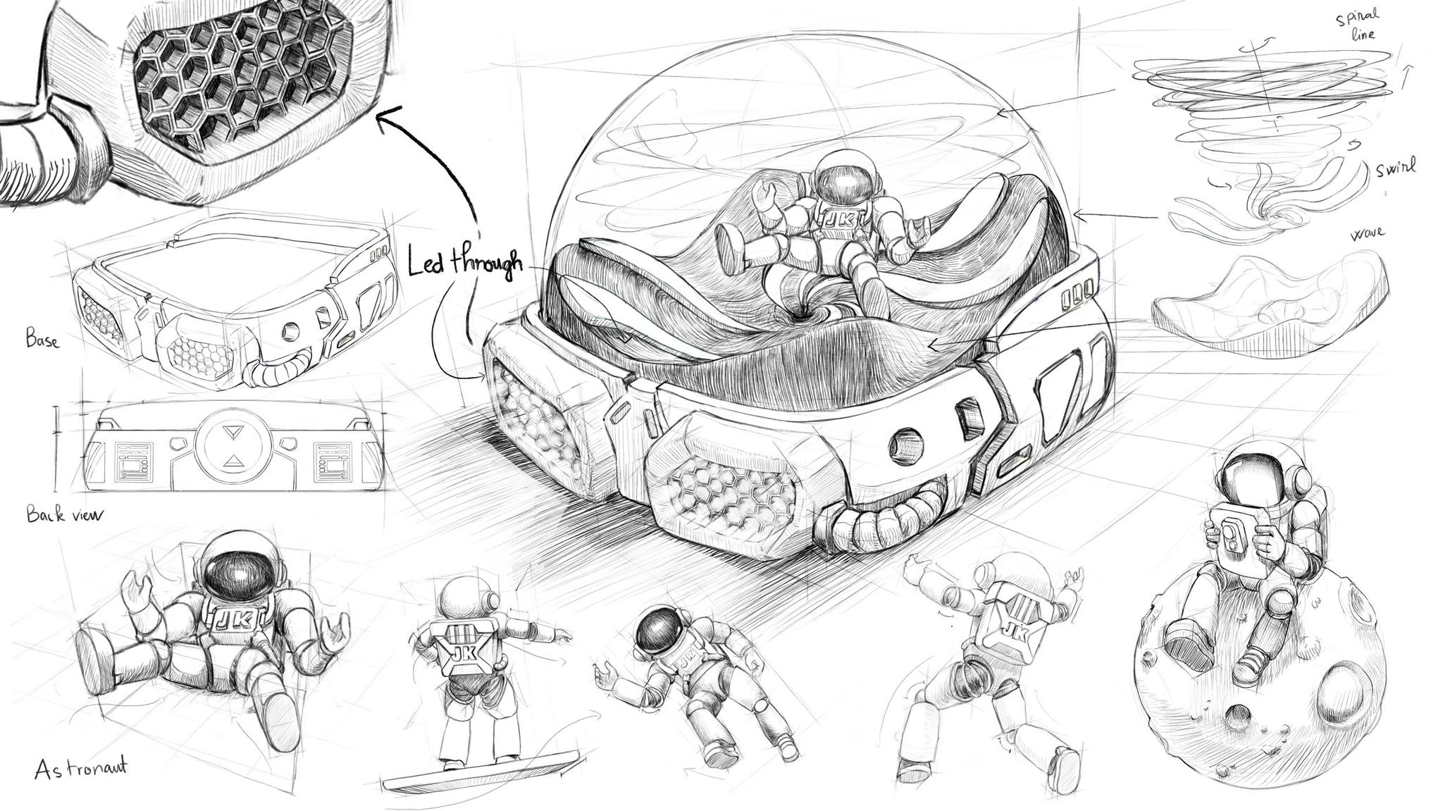 cosmos astronaut odyssey custom keycaps 067