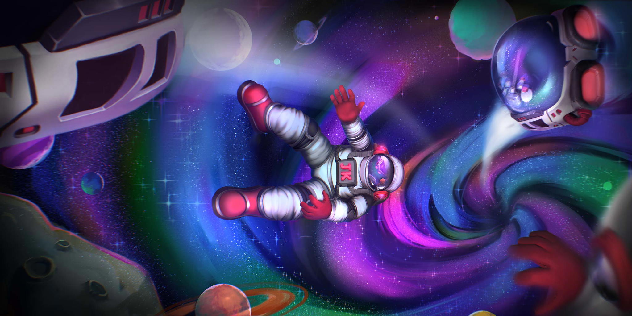 cosmos astronaut odyssey custom keycaps 068