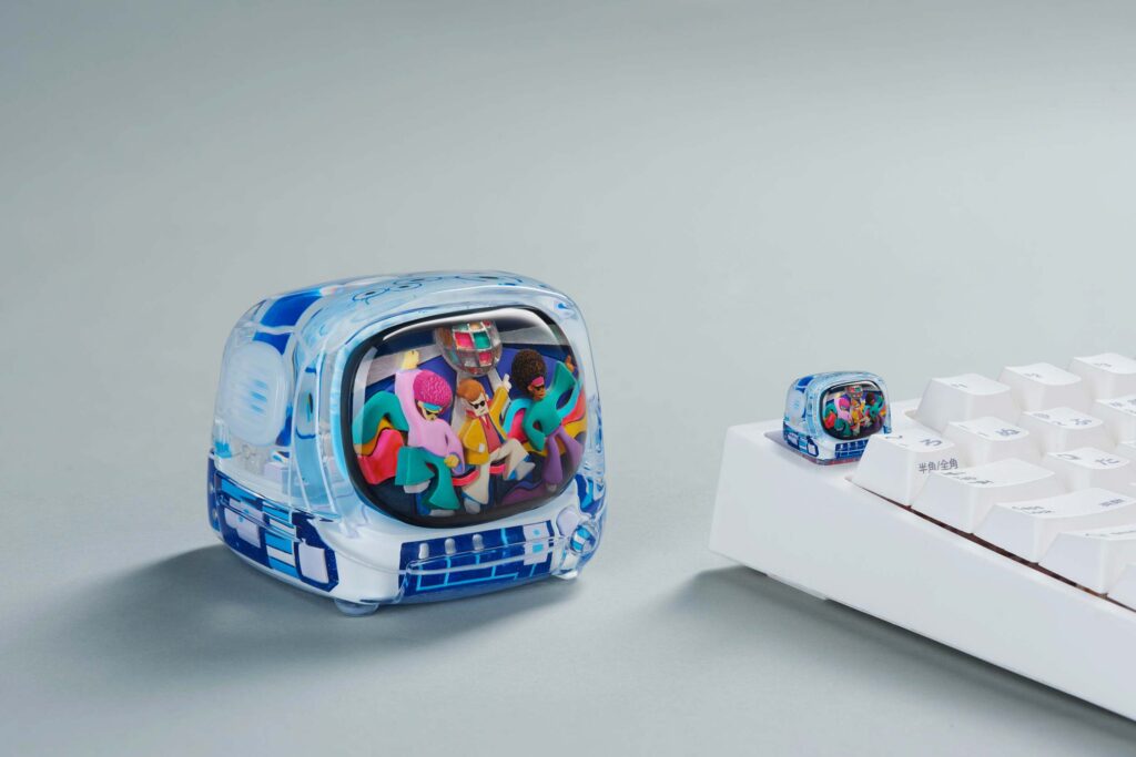 retrotv series disco hustle custom keycaps 051