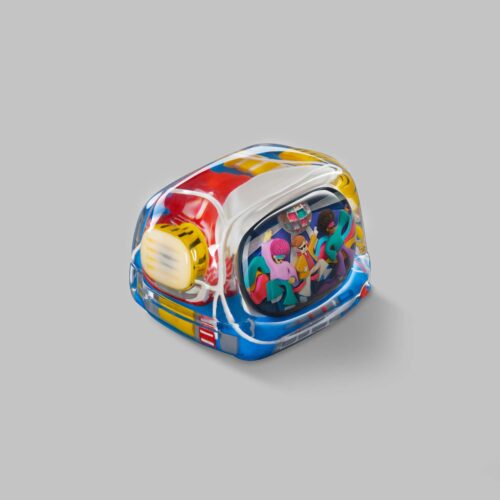 retrotv series disco hustle custom keycaps 058