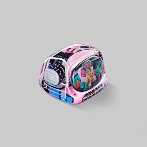 retrotv series disco hustle custom keycaps 104