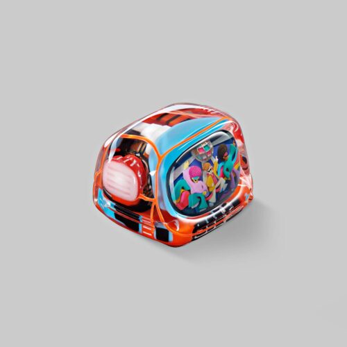 retrotv series disco hustle custom keycaps 114
