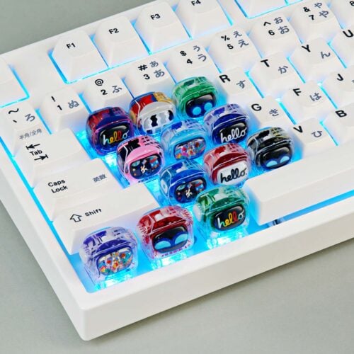 retrotv series disco hustle custom keycaps 187