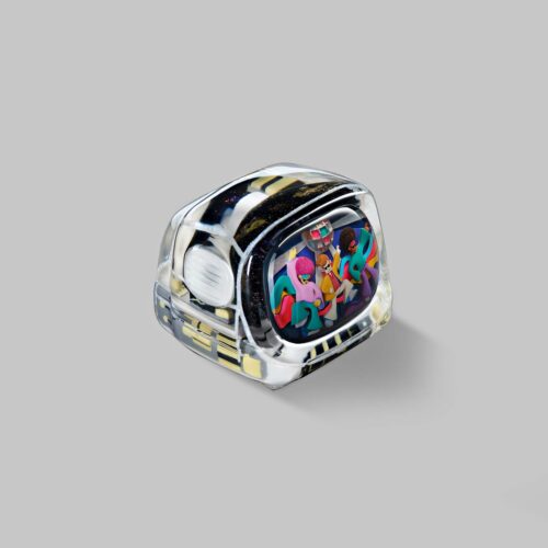 retrotv series disco hustle custom keycaps 290