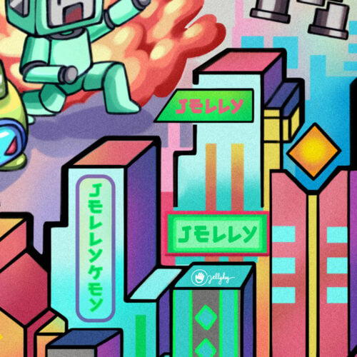 jellykey 8bit wallpaper mobile 03