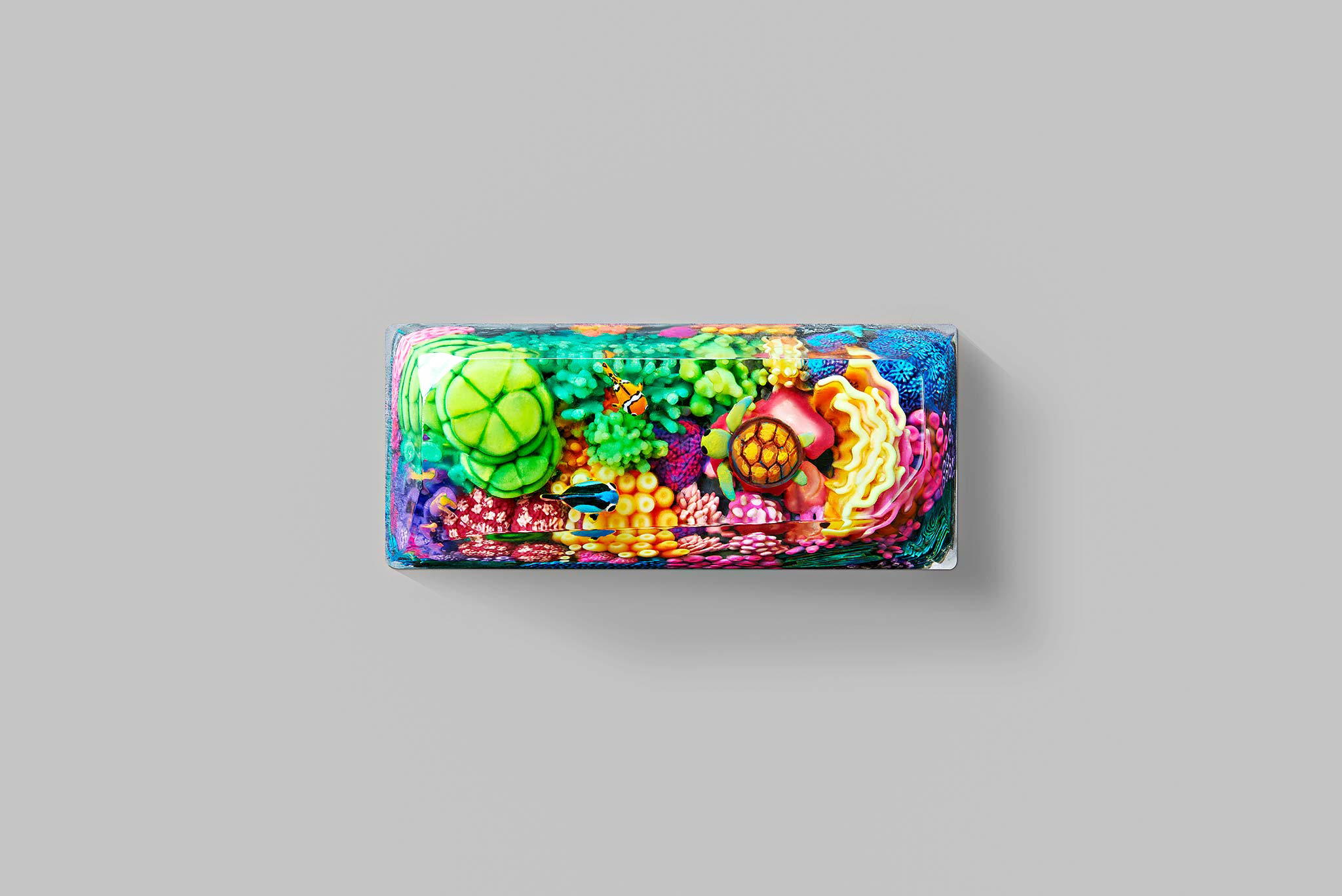 Coral Oases artisan keycaps - Jelly Key