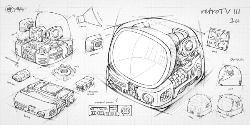 retrotv series 3 custom keycaps 001
