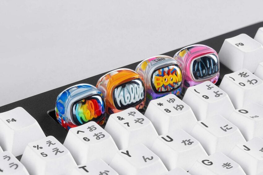 Retro TV series – Galaxy Thieves artisan keycaps - Jelly Key
