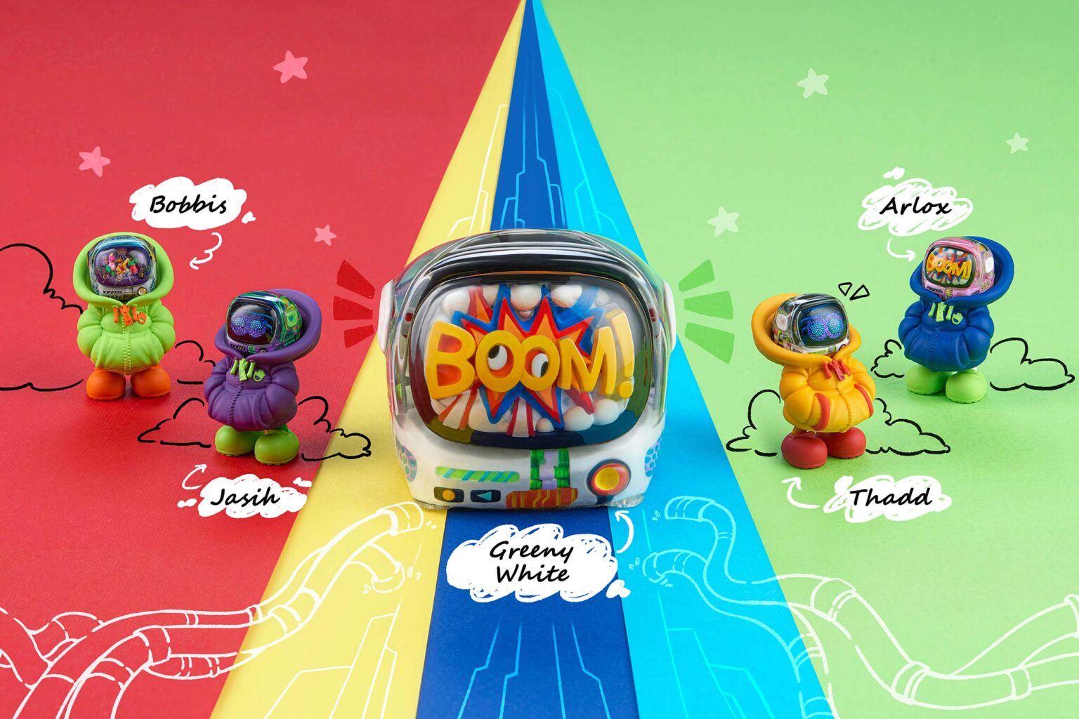 retrotv series 3 custom keycaps 2188