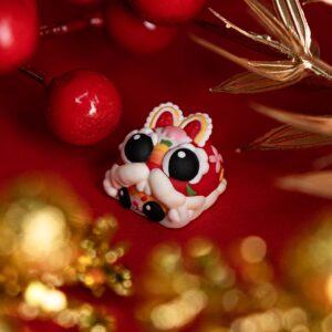 jelly key happy meow year custom keycaps 132