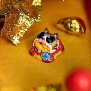 jelly key happy meow year custom keycaps 135