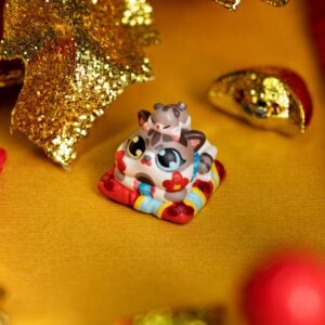 jelly key happy meow year custom keycaps 137