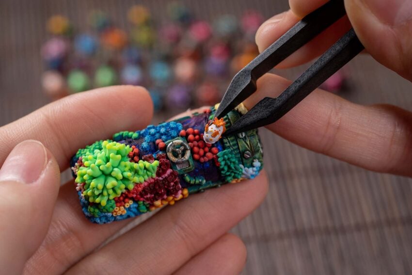 jelly key coral odyssey artisan keycaps 2113