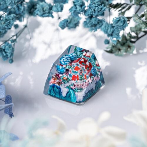 jelly key timber haven custom keycaps 240