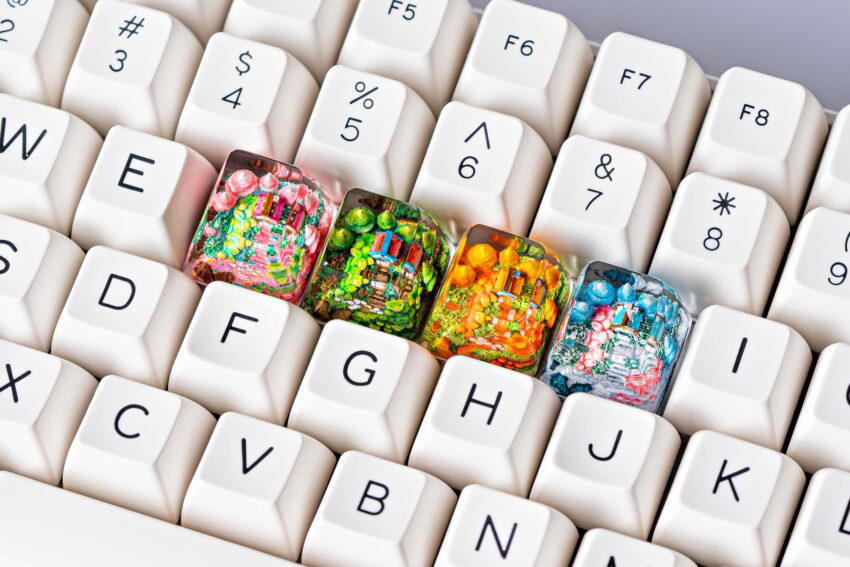 jelly key timber haven custom keycaps 300