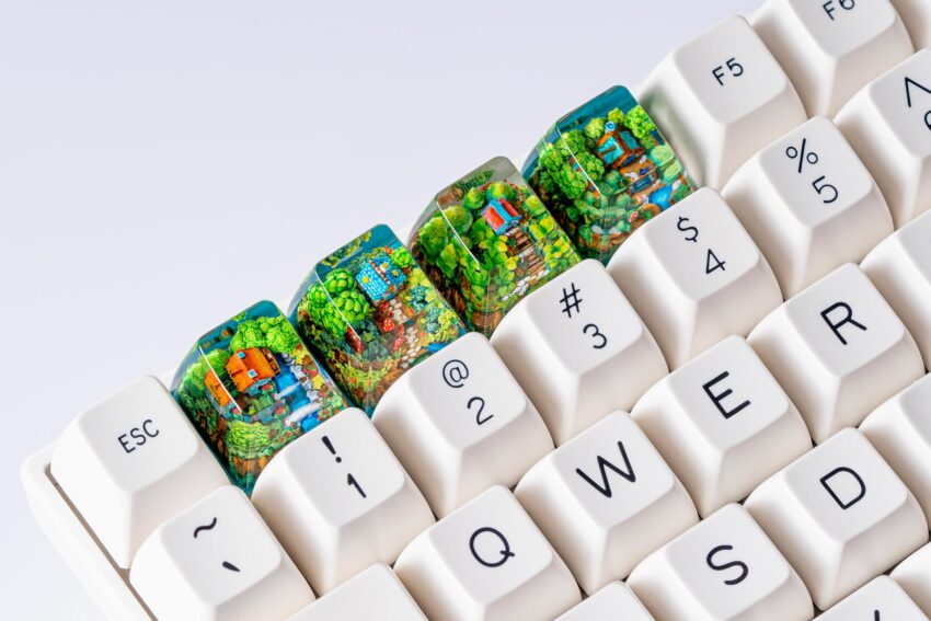 jelly key timber haven custom keycaps 303