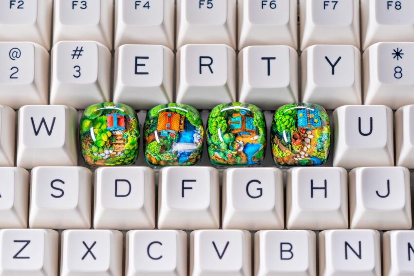 jelly key timber haven custom keycaps 312