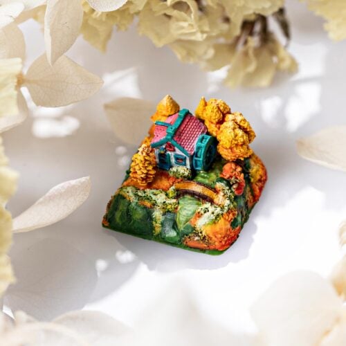 jelly key timber haven custom keycaps 6521