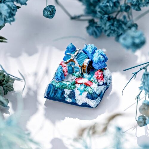 jelly key timber haven custom keycaps 6525