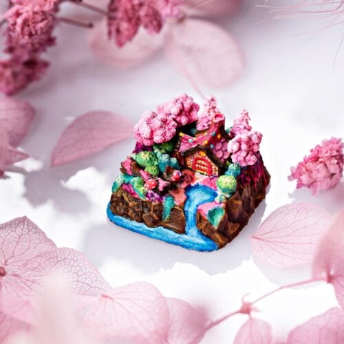 jelly key timber haven custom keycaps 6527