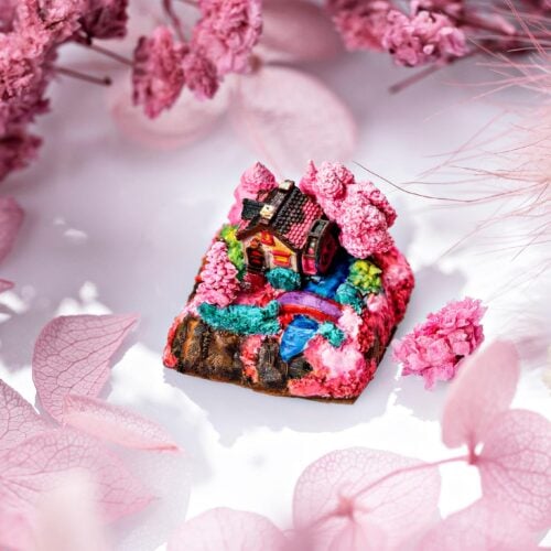 jelly key timber haven custom keycaps 6529