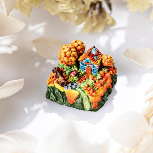 jelly key timber haven custom keycaps 6535