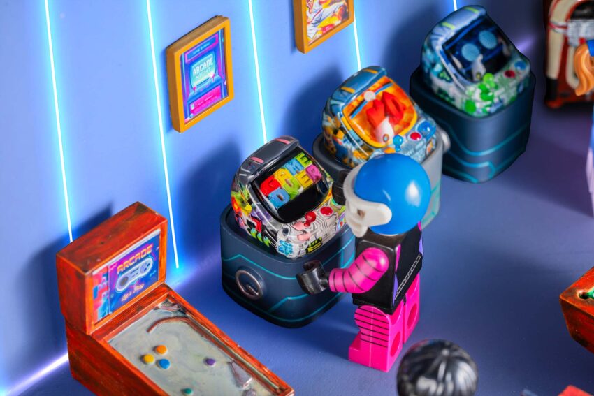 jelly key retrotv arcade cabinet custom keycaps 0093