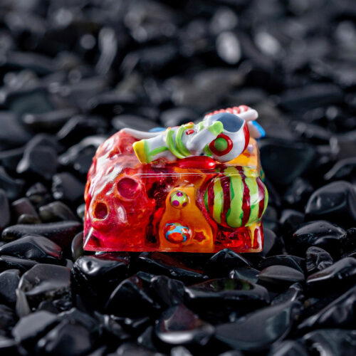 jellykey crystal veil astro custom keycaps 100