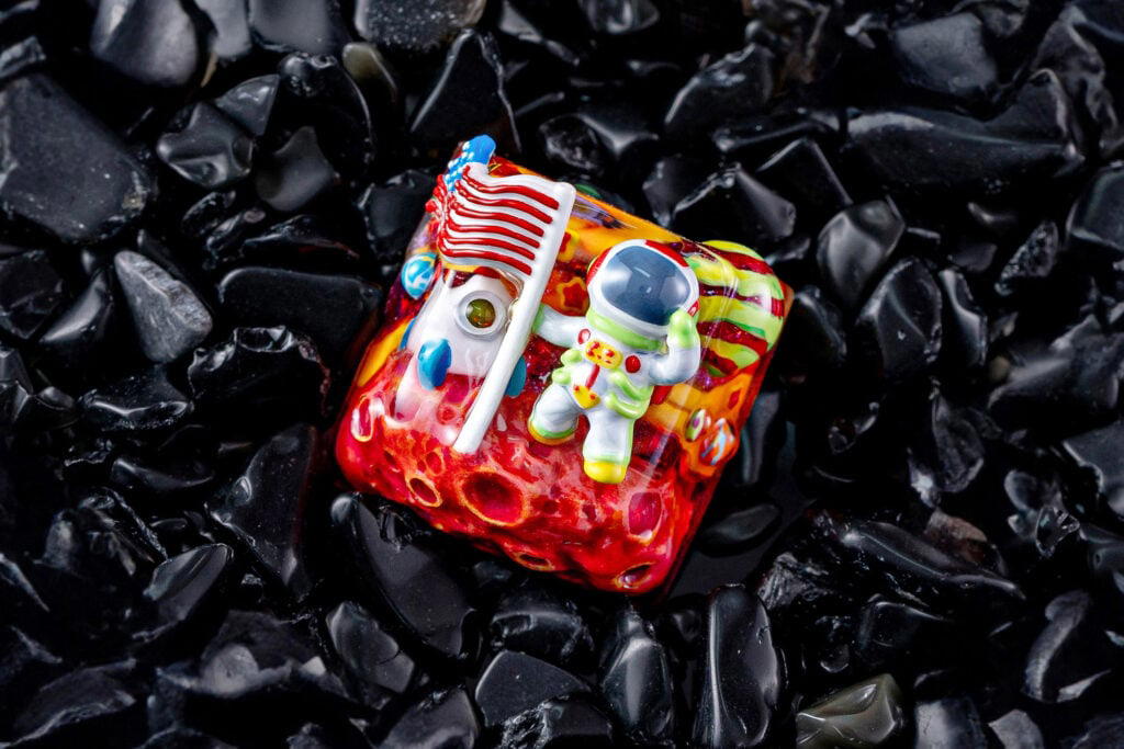 jellykey crystal veil astro custom keycaps 110