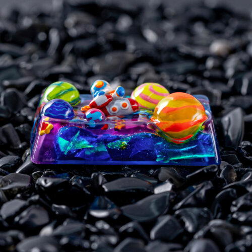 jellykey crystal veil astro custom keycaps 302