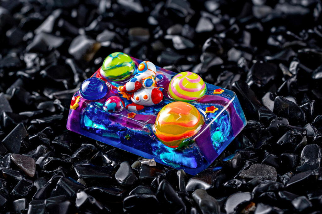 jellykey crystal veil astro custom keycaps 322