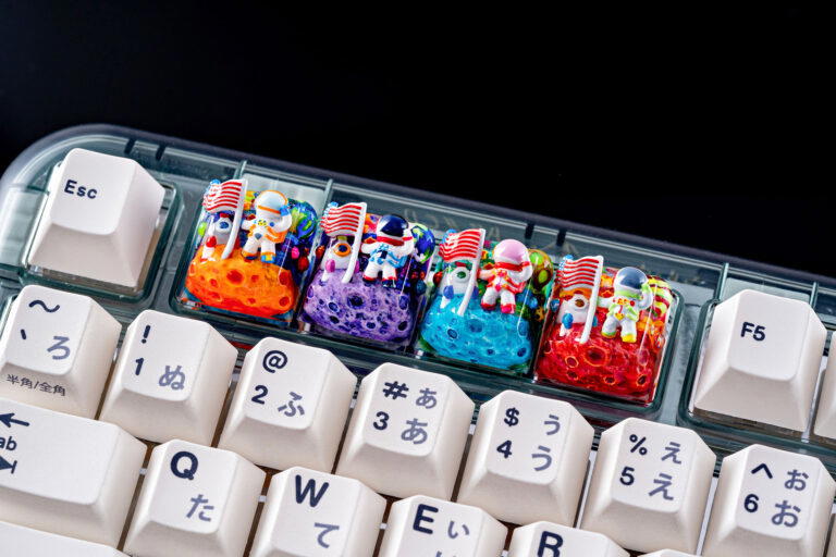 jellykey crystal veil astro custom keycaps 504