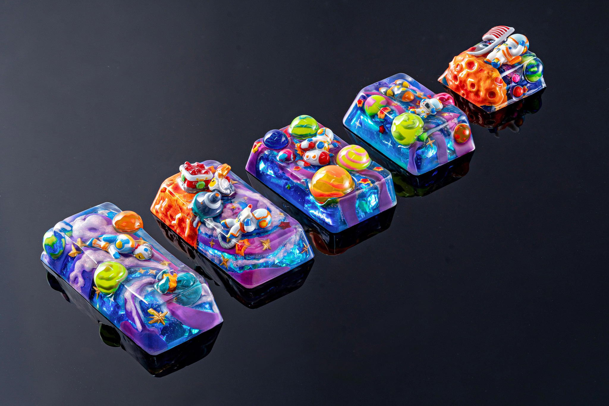 jellykey crystal veil astro custom keycaps 524