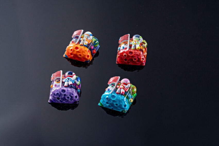jellykey crystal veil astro custom keycaps 525