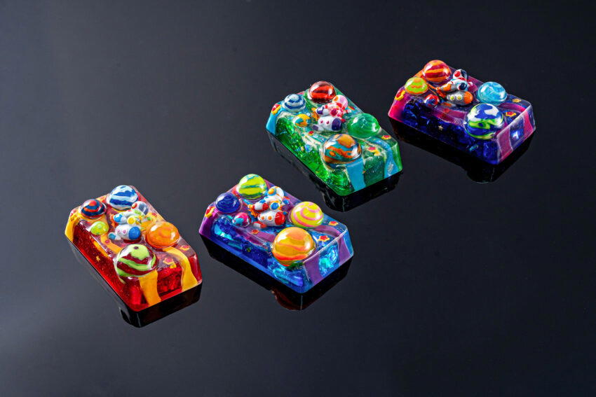 jellykey crystal veil astro custom keycaps 527