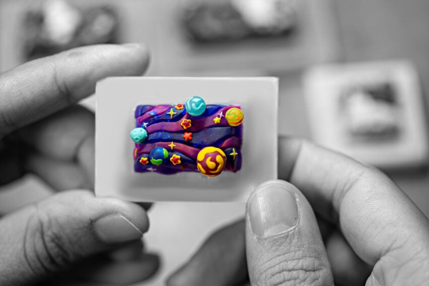 jellykey crystal veil astro custom keycaps 604