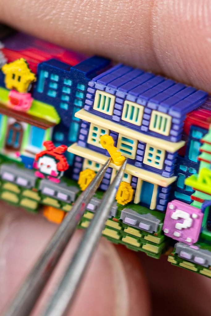 8 bit series: pipeline battle artisan keycaps