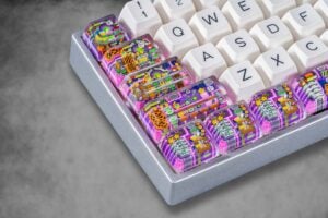 jellykey 8bitv series custom keycaps 0821