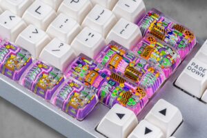 jellykey 8bitv series custom keycaps 0823