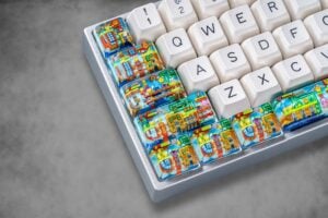 jellykey 8bitv series custom keycaps 0841