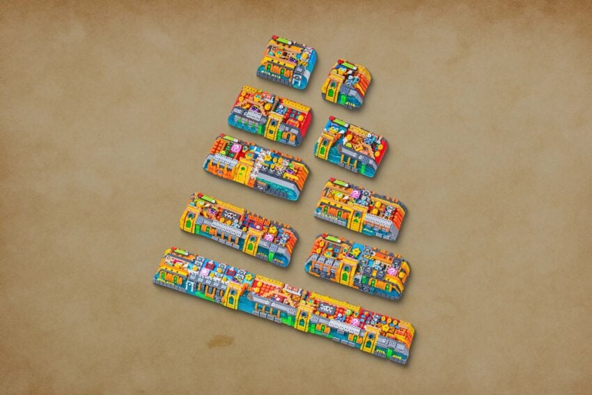 jellykey 8bitv series custom keycaps 1278