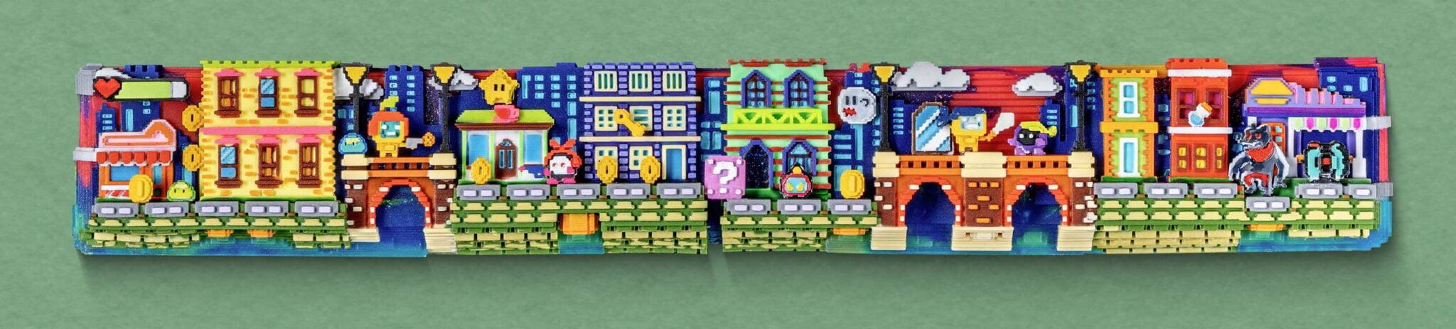 8 bit series: pipeline battle artisan keycaps