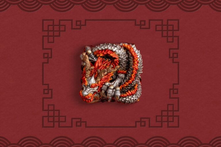 jellykey dragon sigil custom keycaps 207