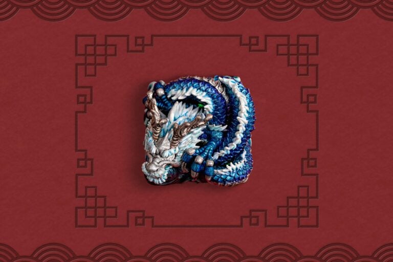 jellykey dragon sigil custom keycaps 208